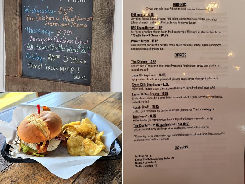 Thirsty Hound Drinkery Menu