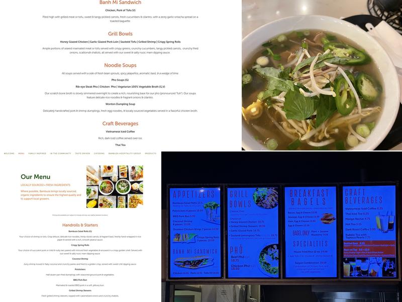 Bambuza Vietnam Kitchen & Bar Menu