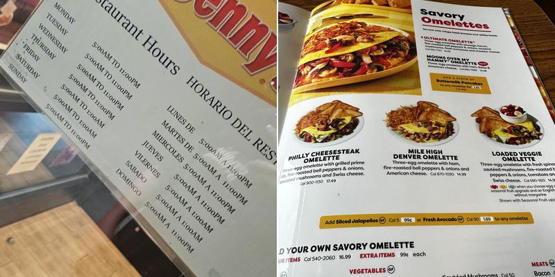 Denny's Menu