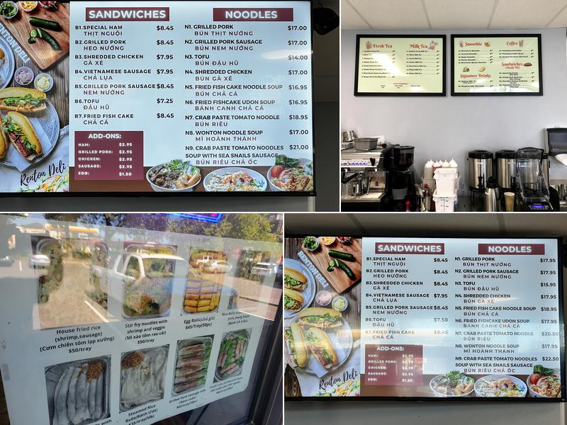 Renton Deli Menu