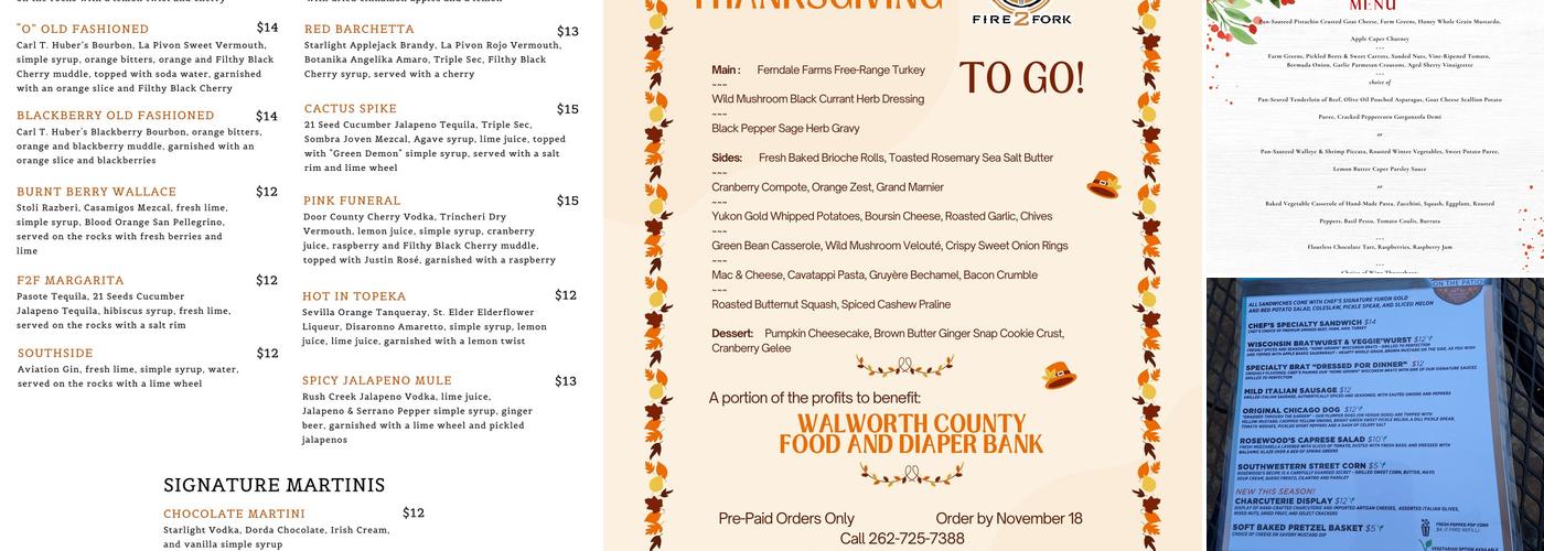 Fire2Fork Menu