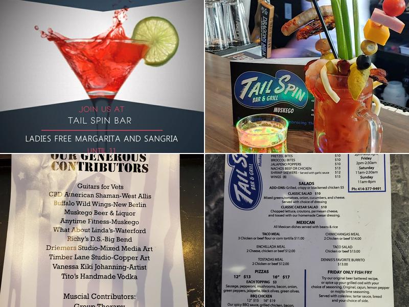 Tail Spin Bar & Grill Menu