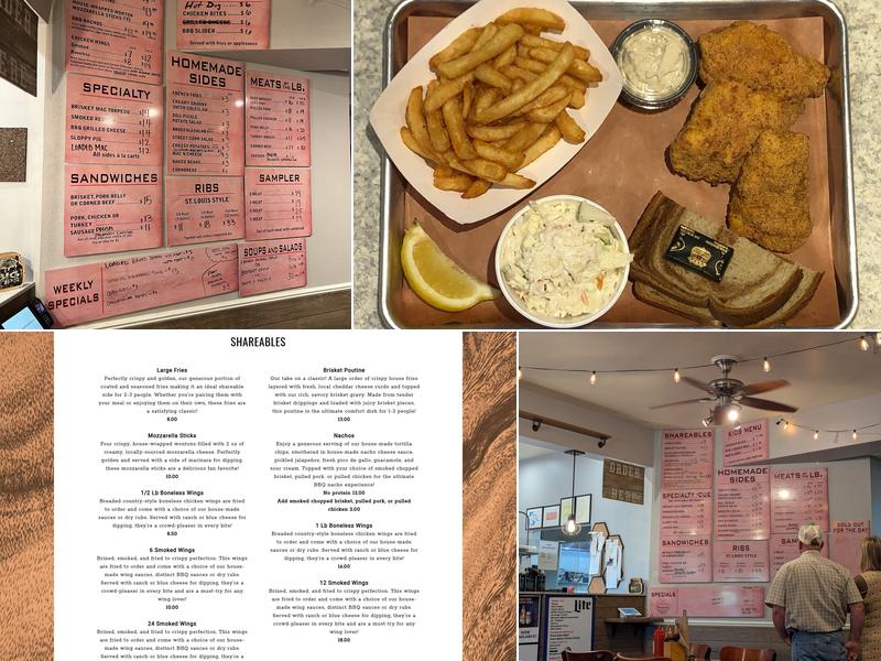 Just Smokin' Barbecue Menu