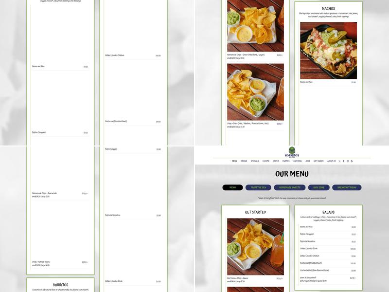 Nopalito’s Menu