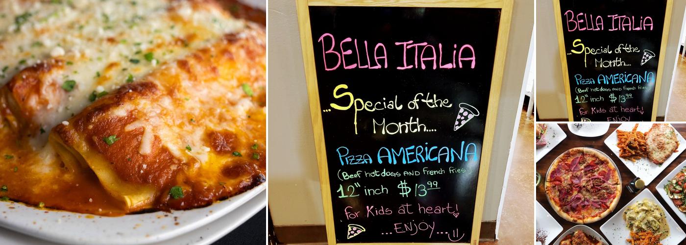 Bella italia Menu
