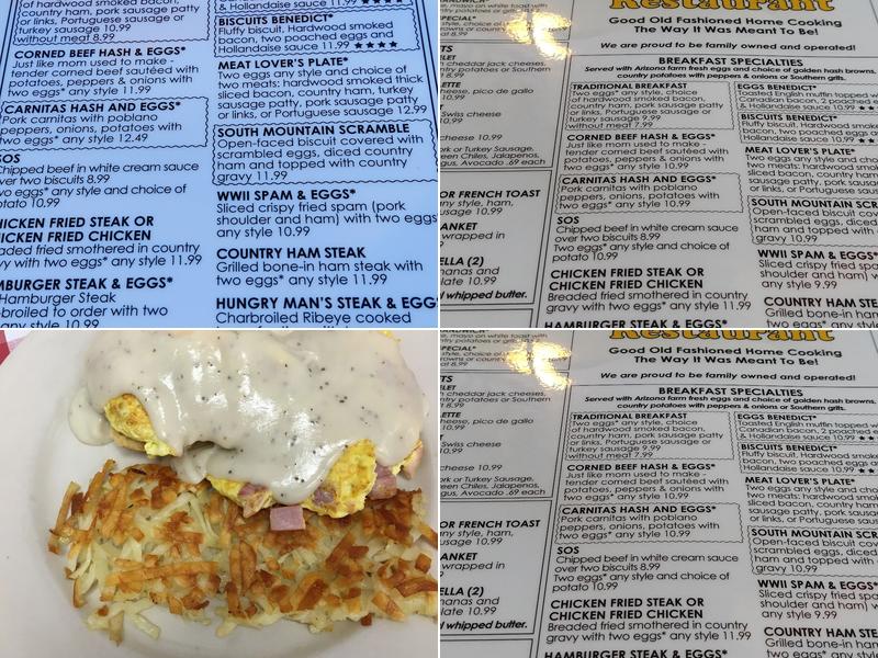 Biscuits Foothills Menu