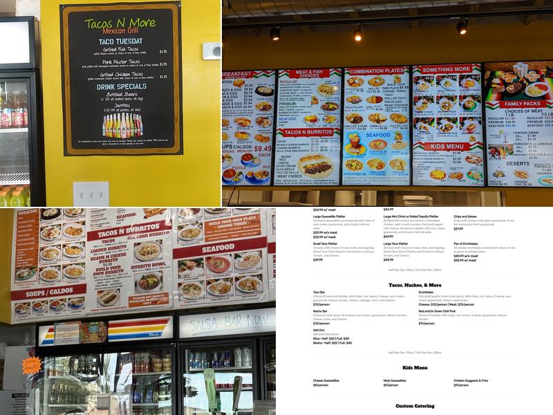 Tacos N More Menu