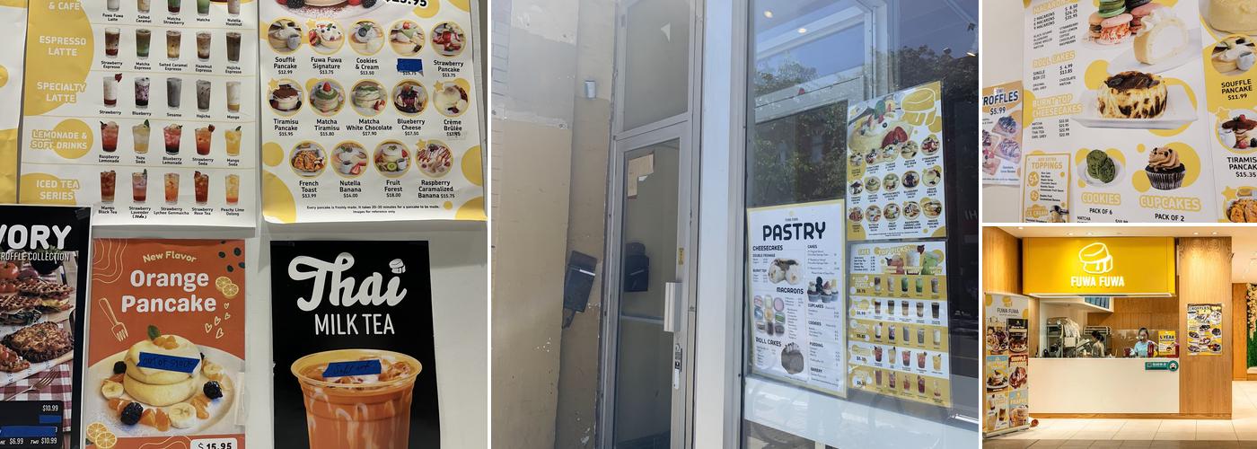 Fuwa Fuwa Dessert Cafe Menu