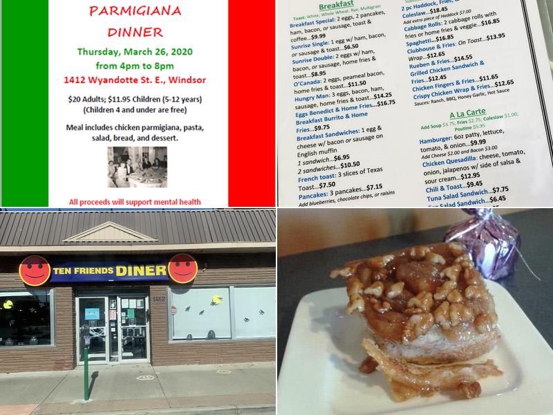 Ten Friends Diner Menu