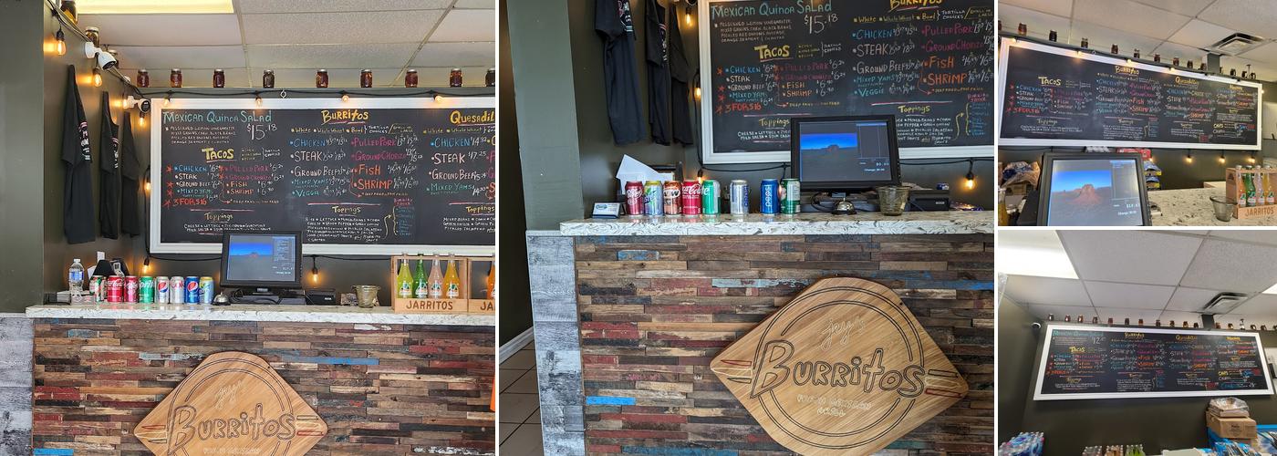 Jey's Burritos Menu