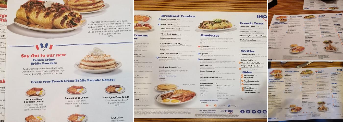 IHOP Menu
