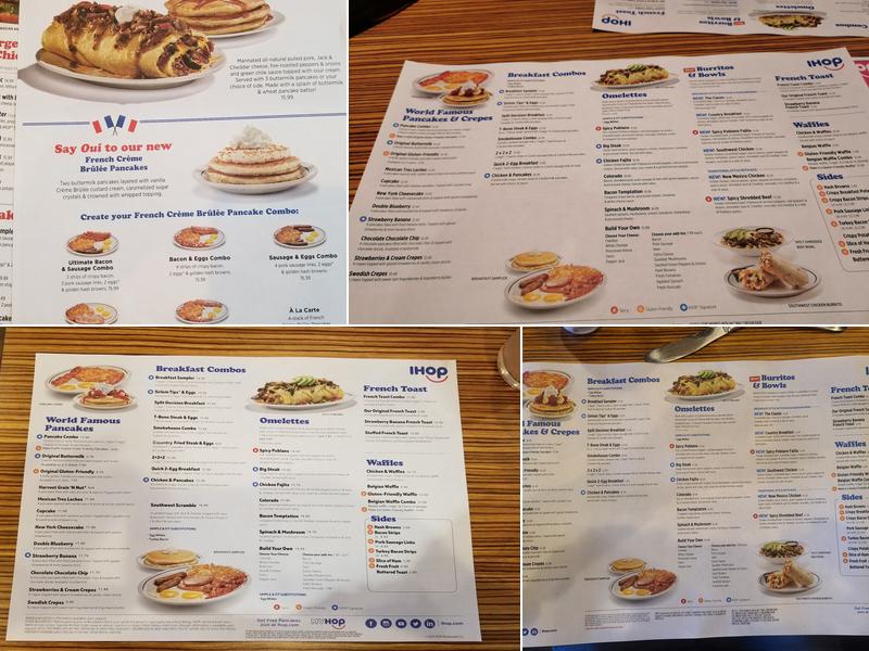 IHOP Menu