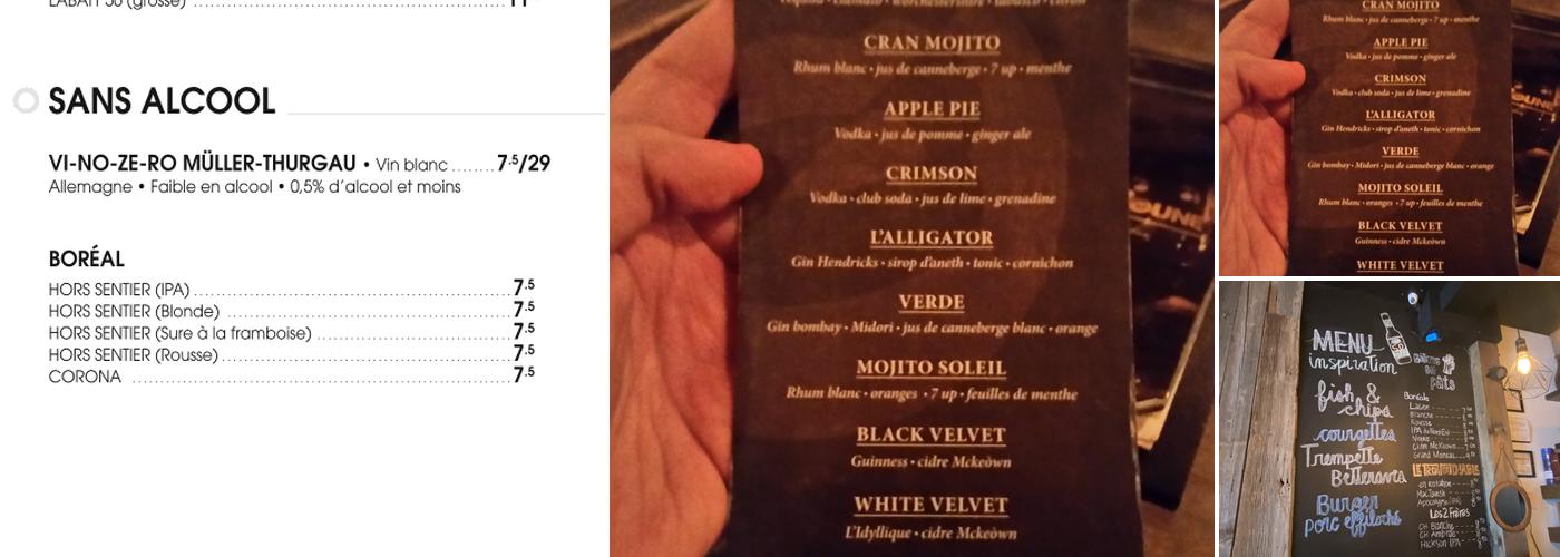 Le Baboune Bar Tapas Menu