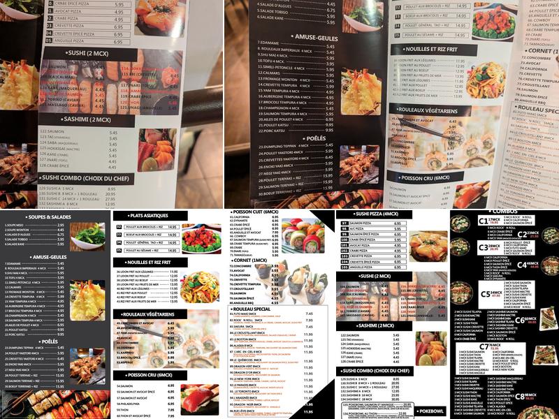 Shogun sushi Menu