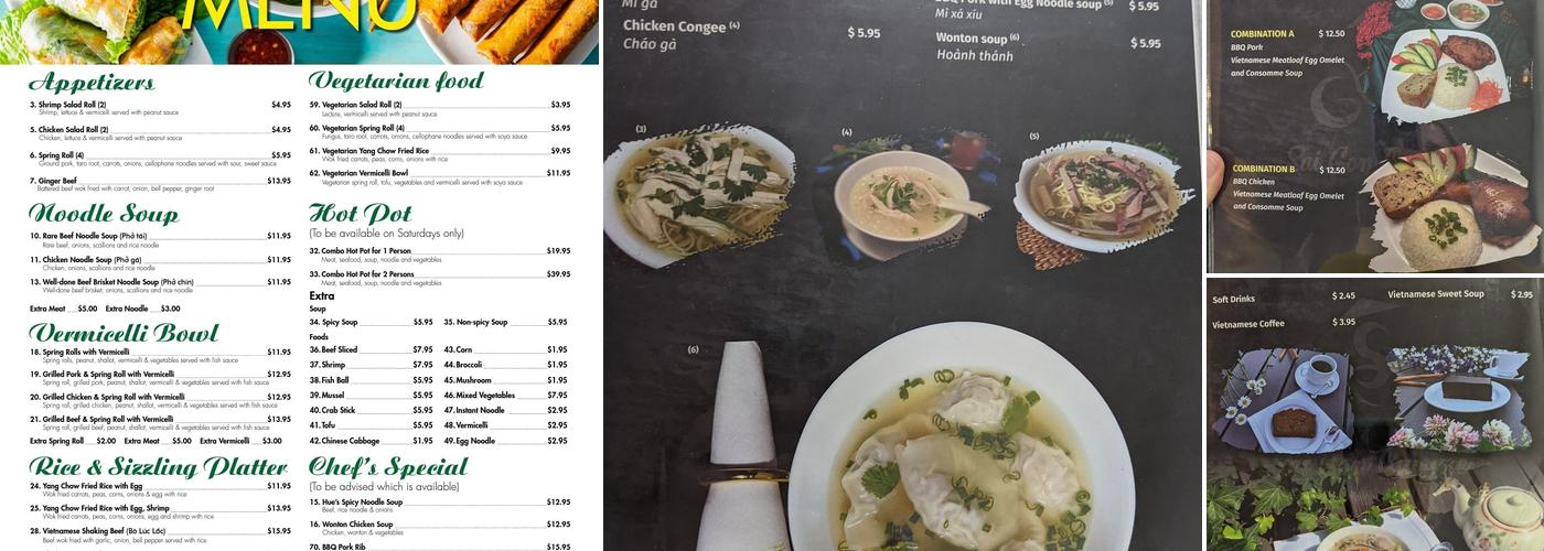 Saigon Cuisine PE Menu