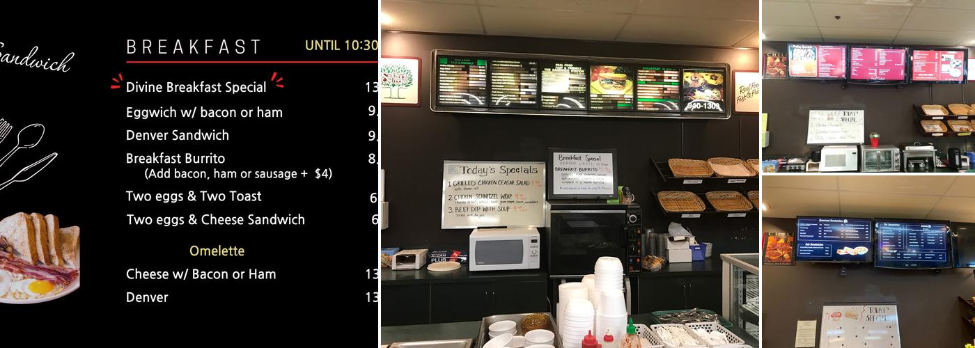 Divine Sandwich Menu