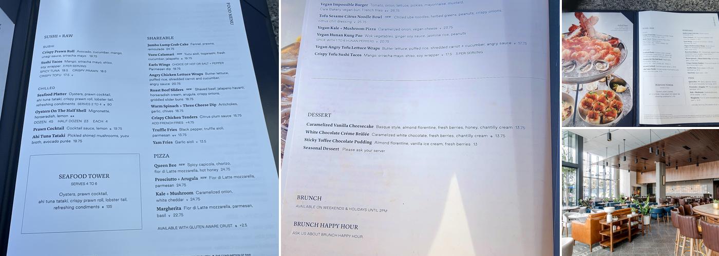 Earls Kitchen + Bar Menu