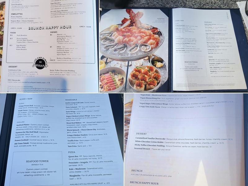 Earls Kitchen + Bar Menu
