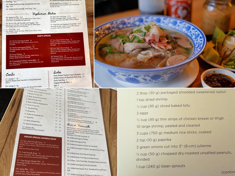 Original Pho Eatery Menu