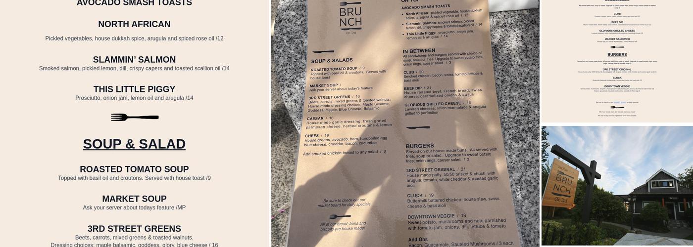 Brunch On 3rd Menu