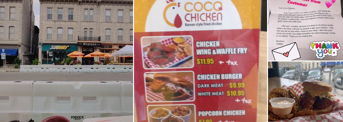 Coco chicken Menu