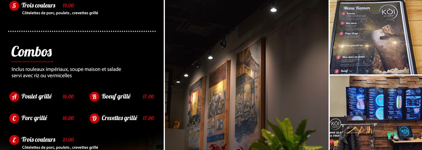 KÒI noodle bar Menu