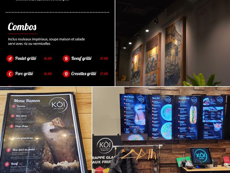 KÒI noodle bar Menu