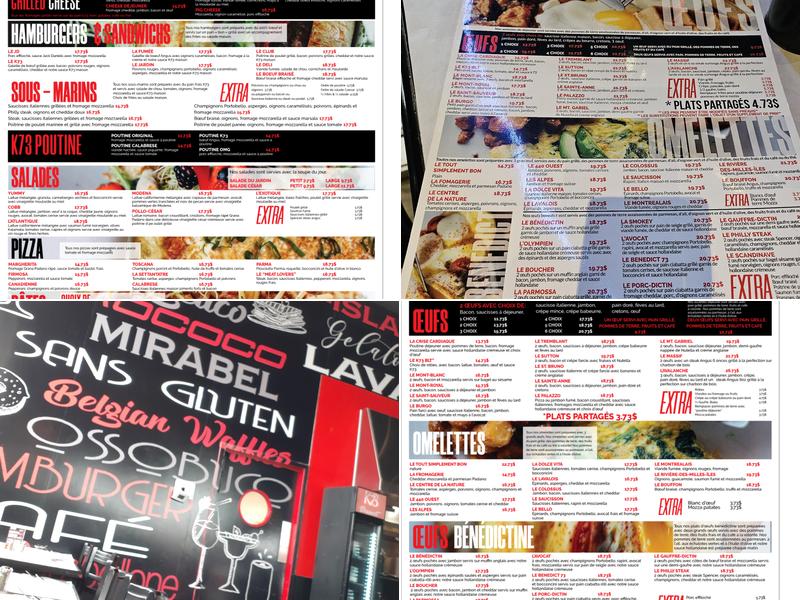 Kitchen 73 RDP Menu
