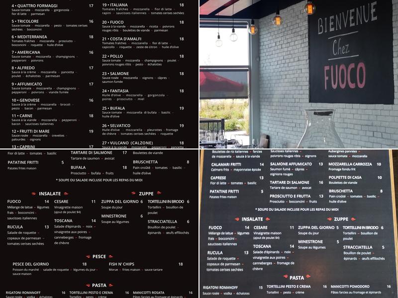 Fuoco Menu