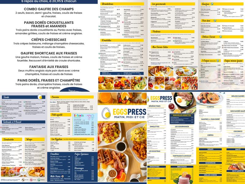Eggspress Menu