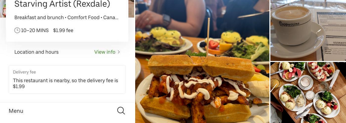 Starving Artist Menu