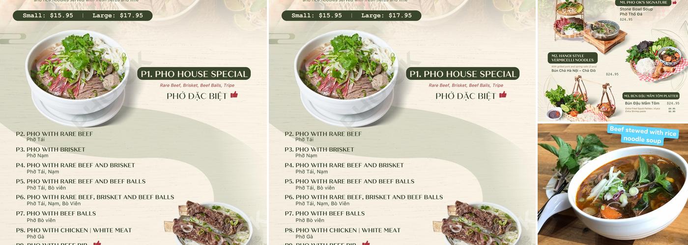 PHO OK Menu