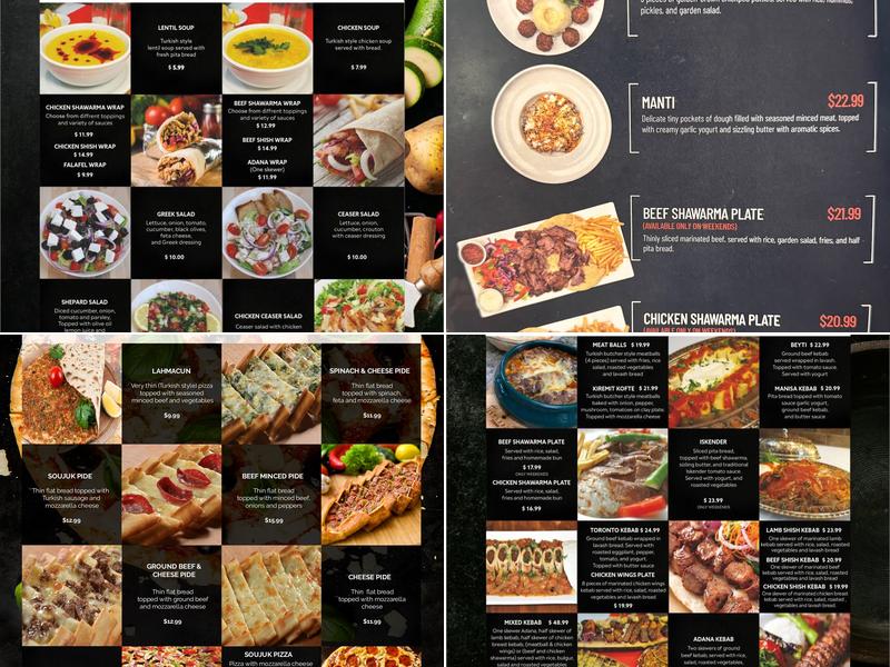 Kebab Istanbul Menu