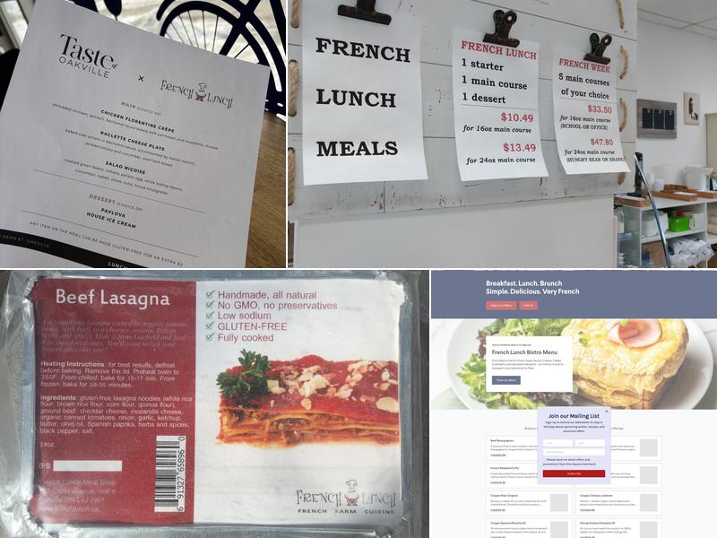 French Lunch Menu