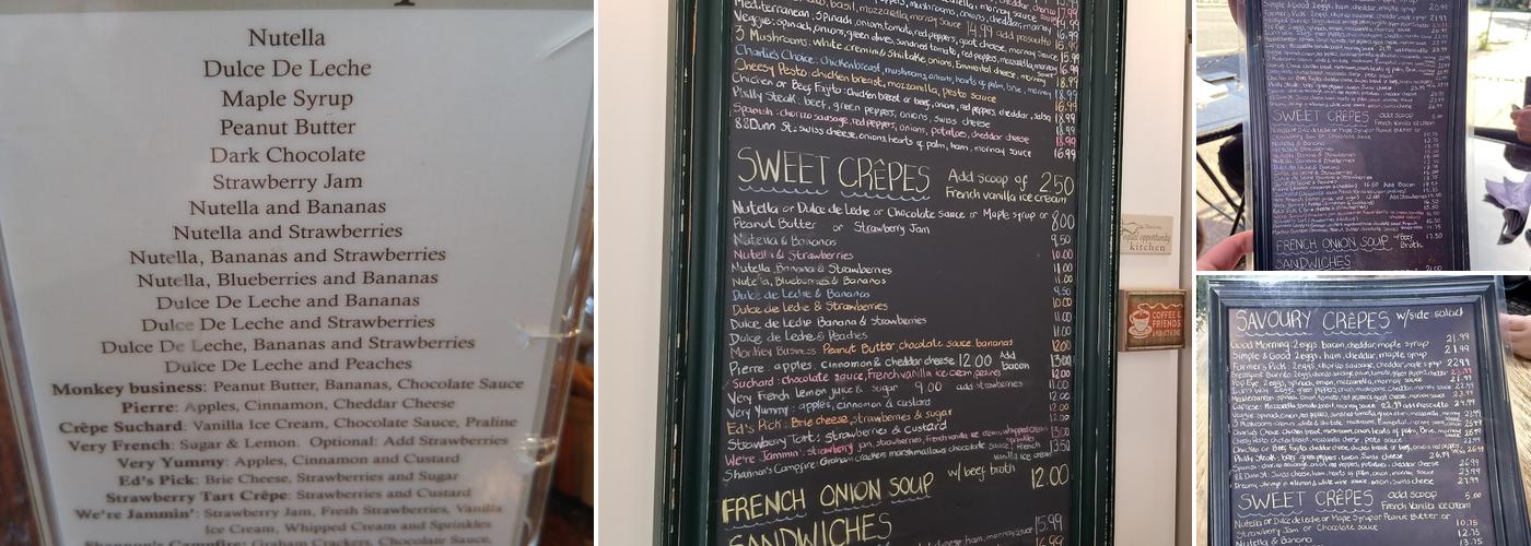 The Crepe Kitchen Menu