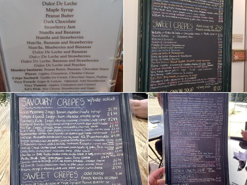 The Crepe Kitchen Menu