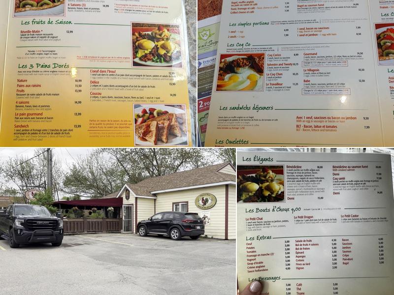 Sedat Coq Chantant Inc (Le) Menu