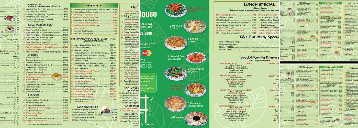 Chen's China House Menu
