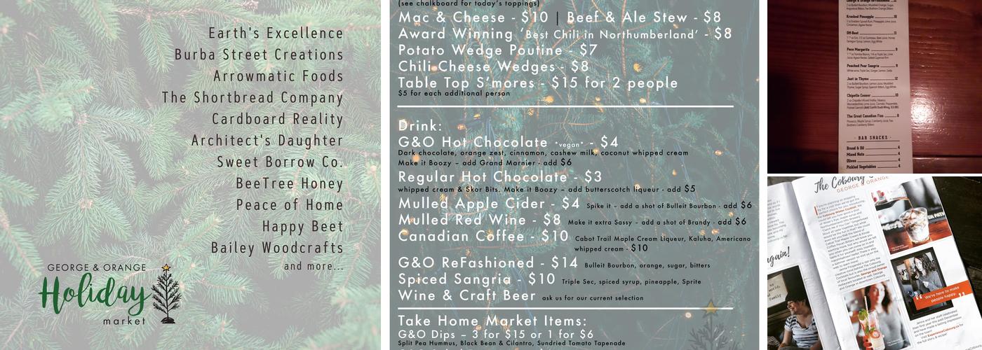 George & Orange Menu