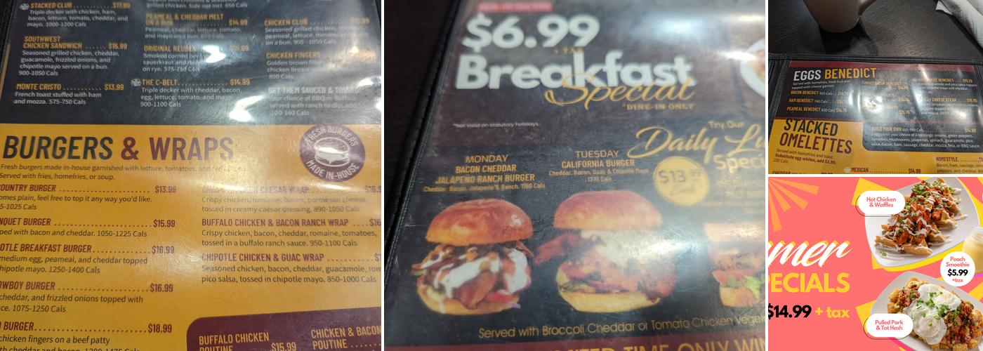 Stacked Pancake & Breakfast House Angus Menu