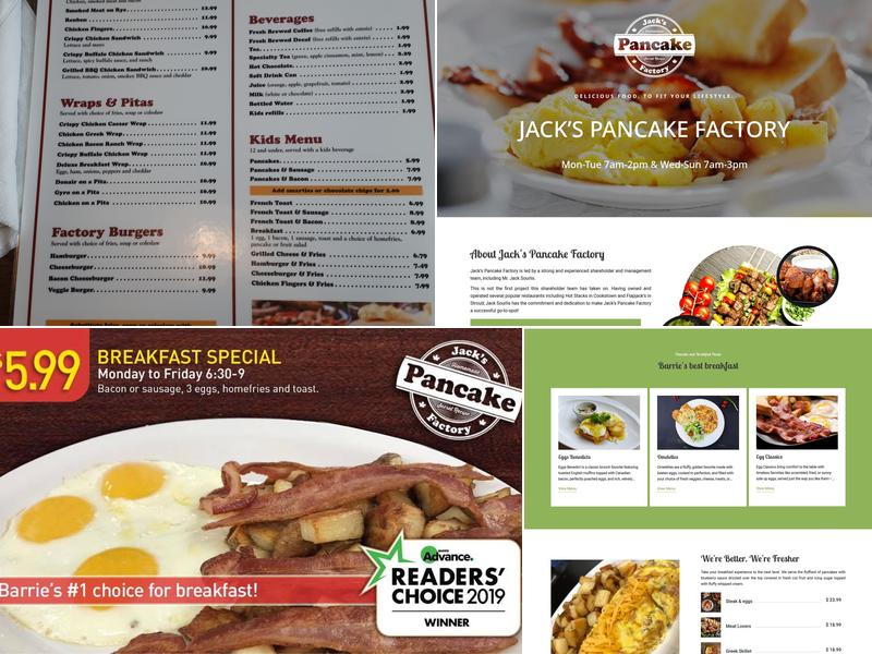 Jack's Pancake Factory Menu