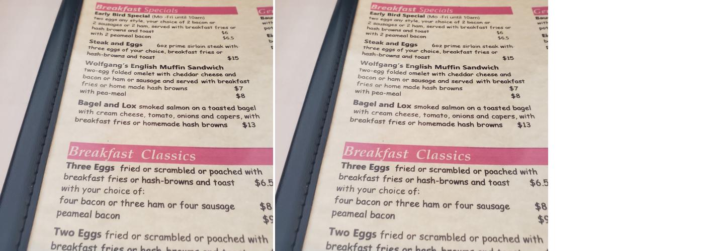 Wolfgang's on Brock Menu