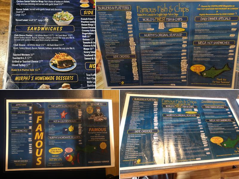 Murphy's Fish & Chips Menu