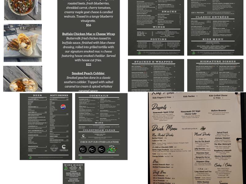 Belly Up BBQ & Grill Menu