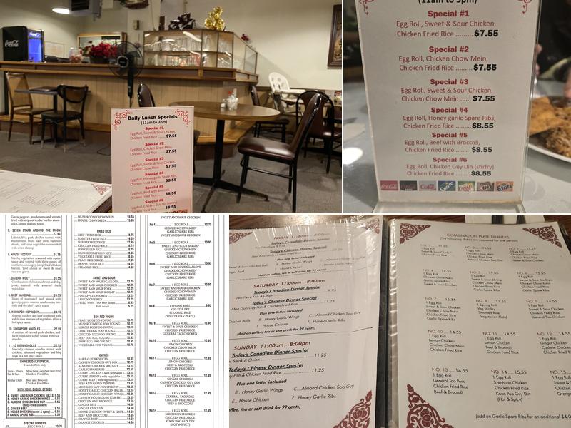 Ho Ho Wok Chinese Restaurant Menu