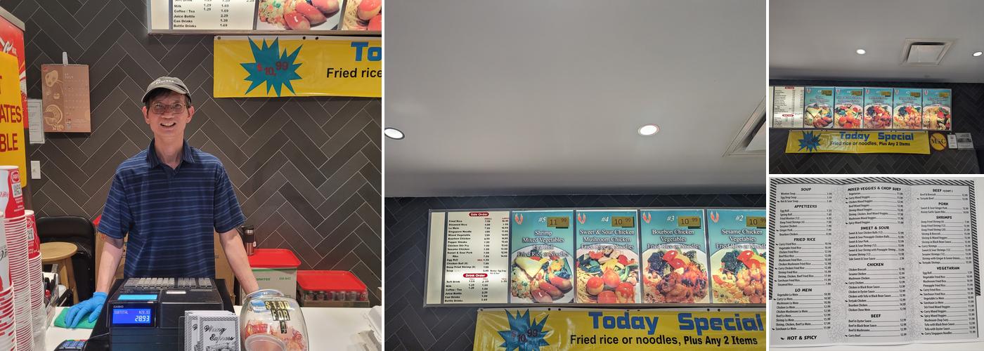 Wung Express Menu