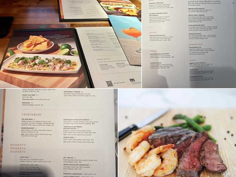 Cactus Club Cafe Menu