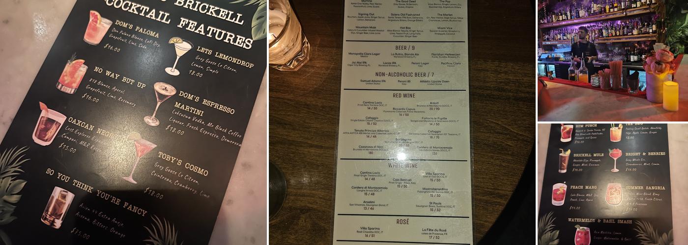 DOM'S Menu
