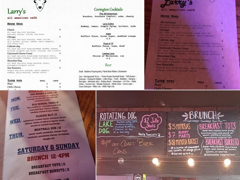 Larry's Menu