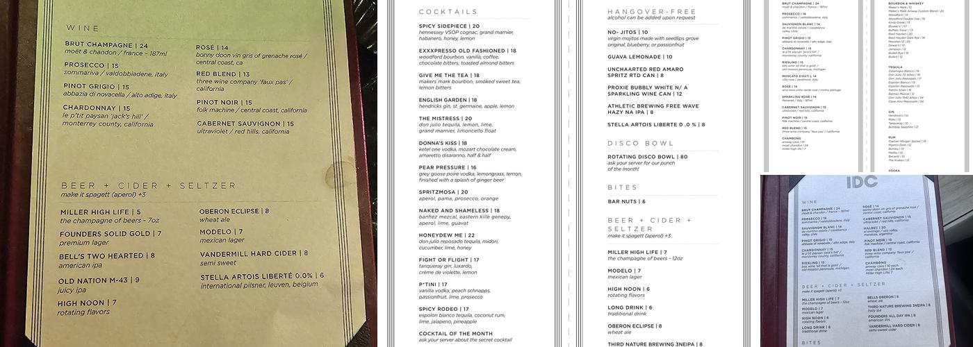 IDC Menu